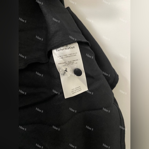 Reformation Bekki Linen Dress NWOT - Picture 5 of 6